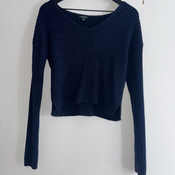 2/$15 Wild Fable Dark Blue Ribbed Sweater - Picture 1 of 3